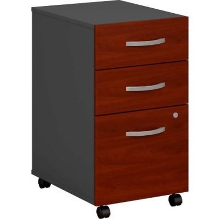 BUSH IND Bush Furniture Three Drawer File Cabinet Assembled - Hansen Cherry - Series C WC24453SU